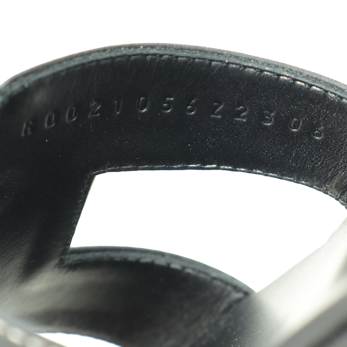 Hermes Noir Oran Sandals 37