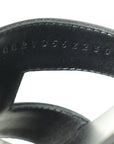 Hermes Noir Oran Sandals 37