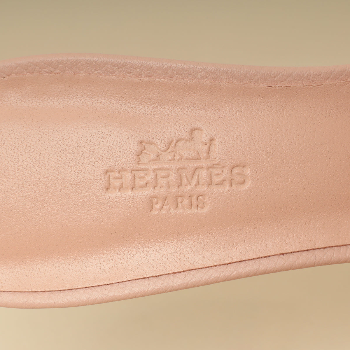 Hermes Beige Perlino Oasis Sandal 37