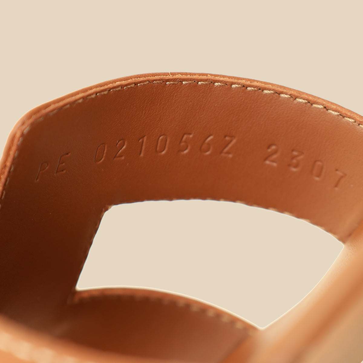 Hermes Gold Oran Sandal 38.5