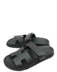 Hermes Noir Chypre Sandal 38