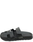 Hermes Noir Chypre Sandal 38