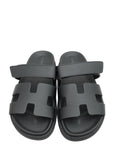 Hermes Noir Chypre Sandal 38