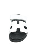 Hermes Blanc Chypre Sandals 38