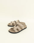 Hermes Beige Argile Chypre Suede Goatskin Sandal 38