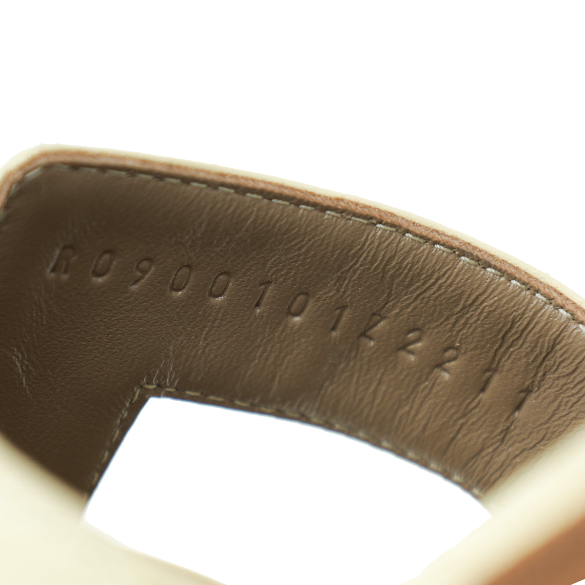 Hermes Vanille Matte Alligator Oran Sandal 38