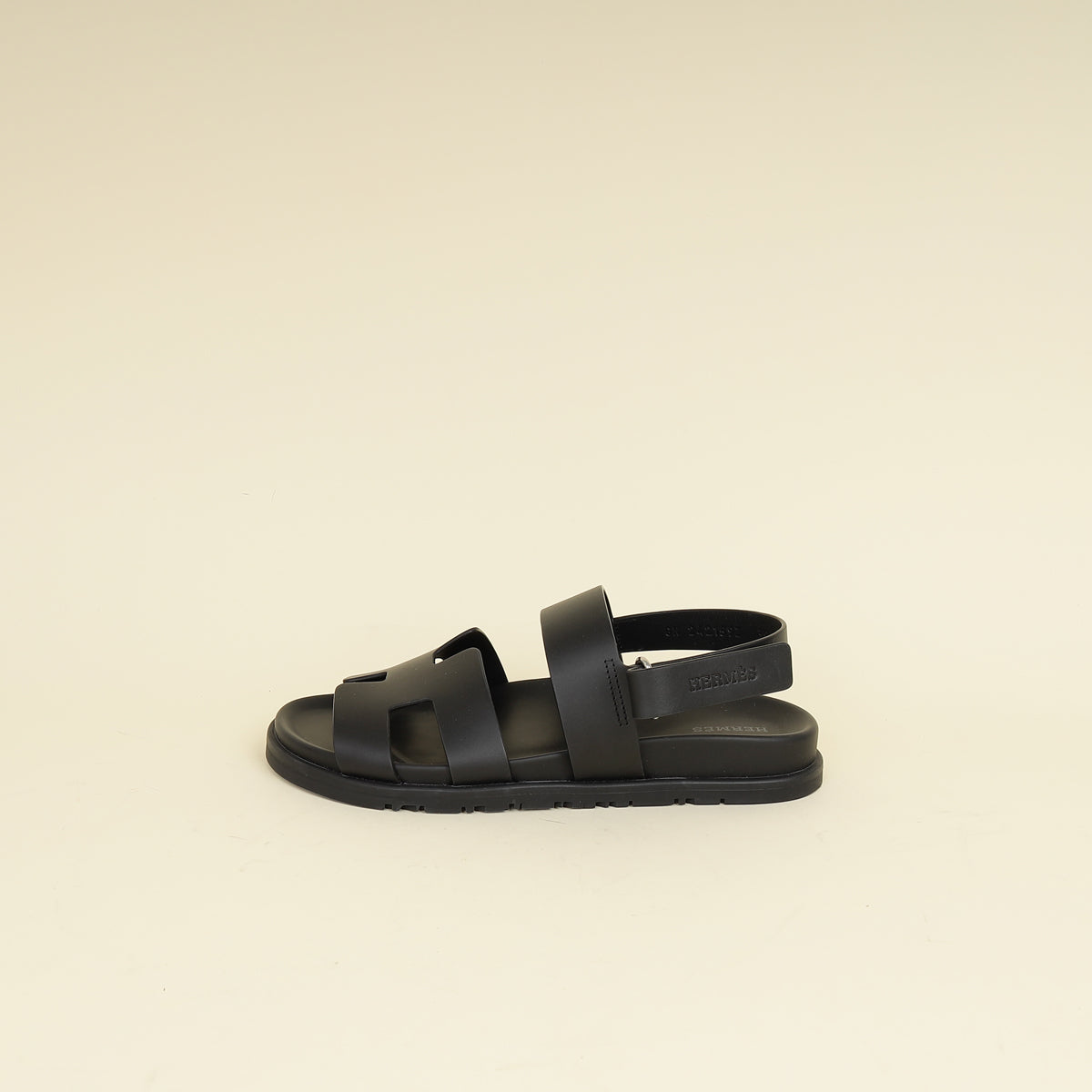 Hermes Black Genius Sandals 38-Hermes-THE CLOSET