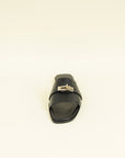 Hermes Noir Giulia Sandal 39.5