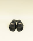 Hermes Noir Giulia Sandal 39.5