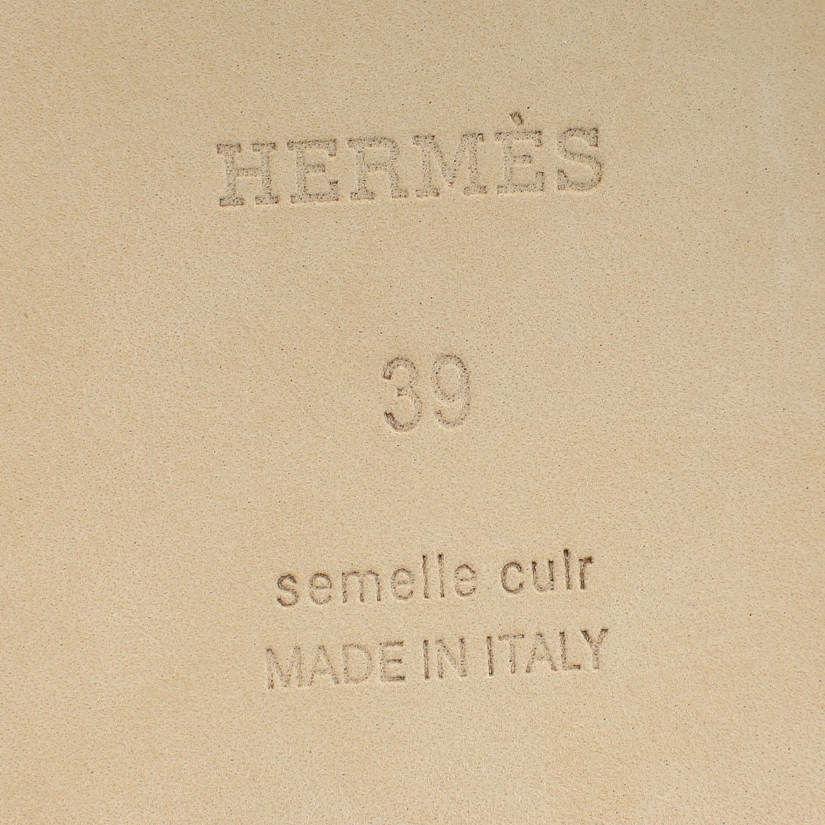 Hermes Bruyère Oran Sandals 39