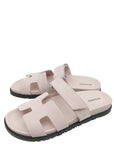 Hermes Rose Porcelaine Chypre Suede Goatskin Sandal 39