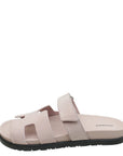 Hermes Rose Porcelaine Chypre Suede Goatskin Sandal 39