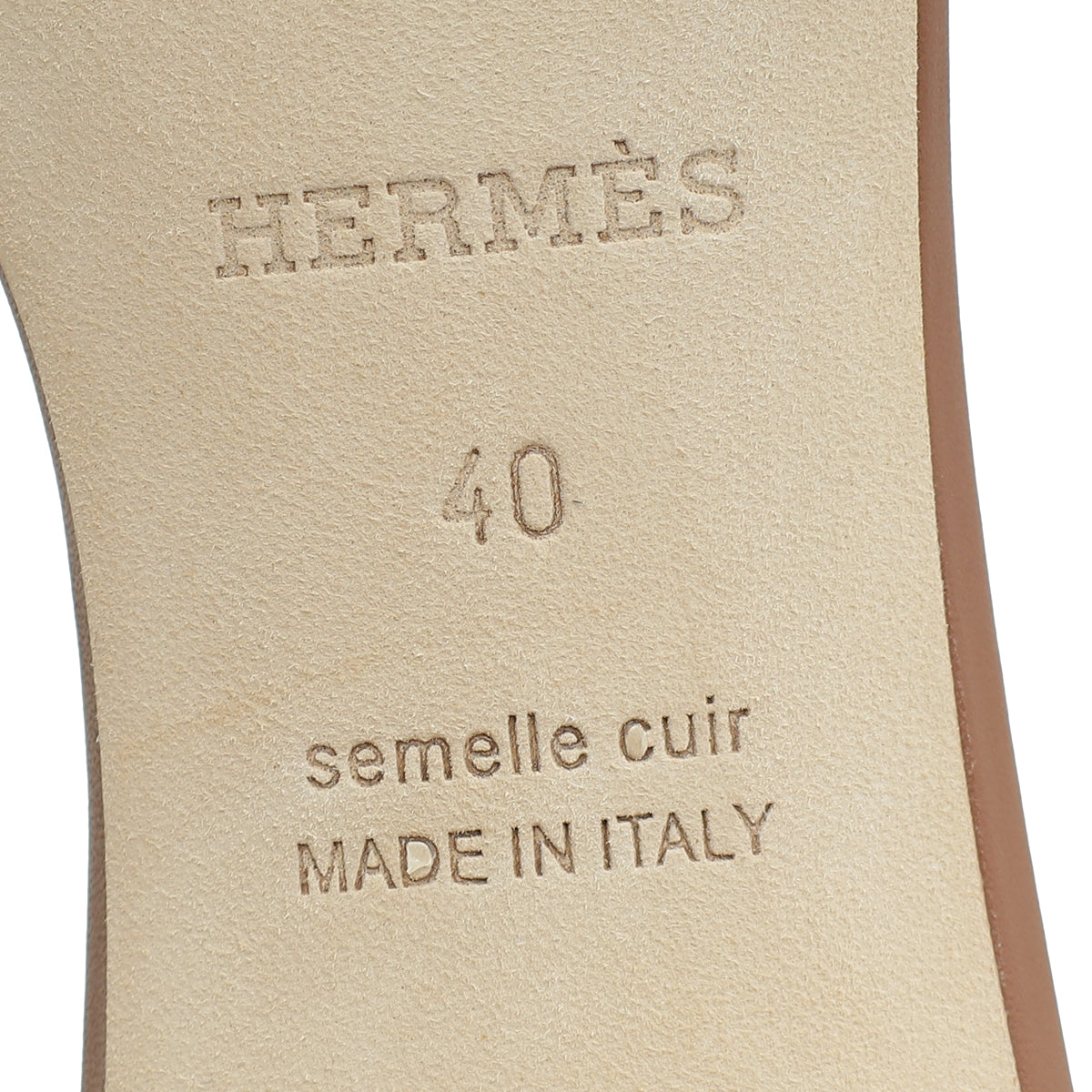 Hermes Gold Oasis Sandal 40