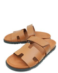 Hermes Marron Dore Chypre Sandal 41.5