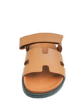 Hermes Marron Dore Chypre Sandal 41.5