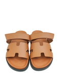 Hermes Marron Dore Chypre Sandal 41.5