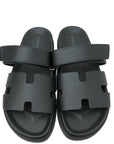 Hermes Noir Chypre Sandal 42.5