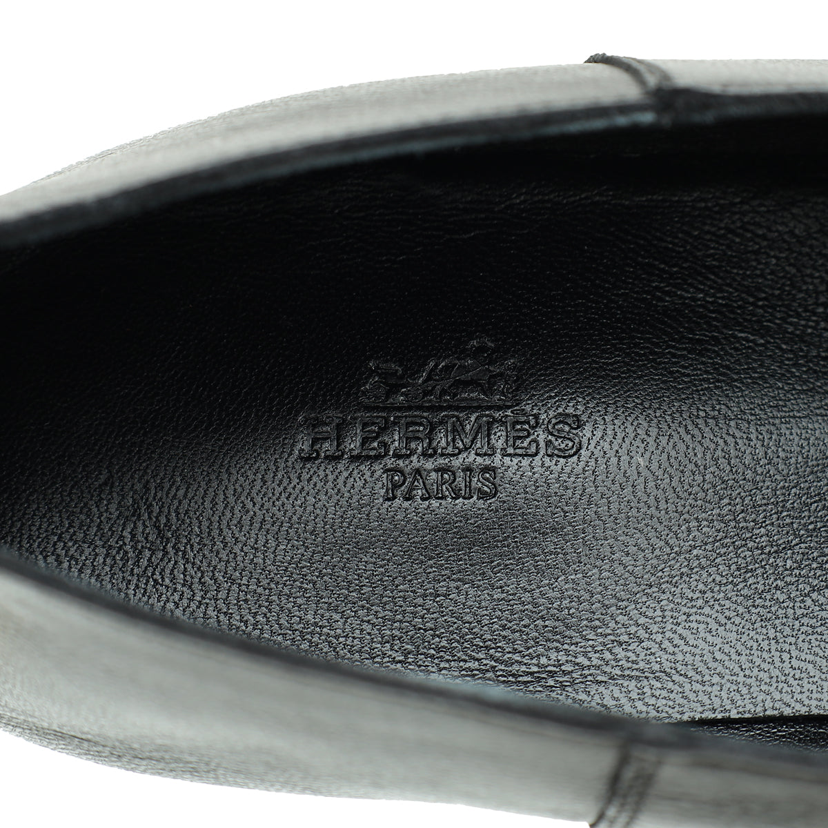 Hermes Noir Saga Loafers 42.5