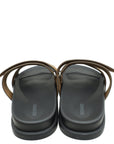 Hermes Brun Fume Suede Goatskin Chypre Sandal 42