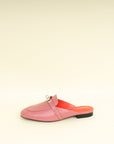 Hermes Rose Aphrodite OZ Mules 37.5