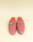 Hermes Rose Aphrodite OZ Mules 37.5