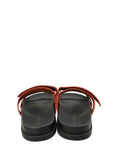 Hermes Burnt Orange Suede Goatskin Chypre Sandal 37.5