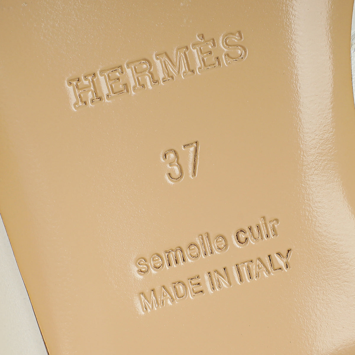 Hermes Blanc OZ Mules 37