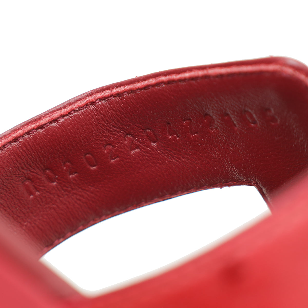 Hermes Rouge H Ostrich Oran Sandal 37