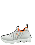 Hermes Blanc Multicolor Eclair Knit Sneaker 37