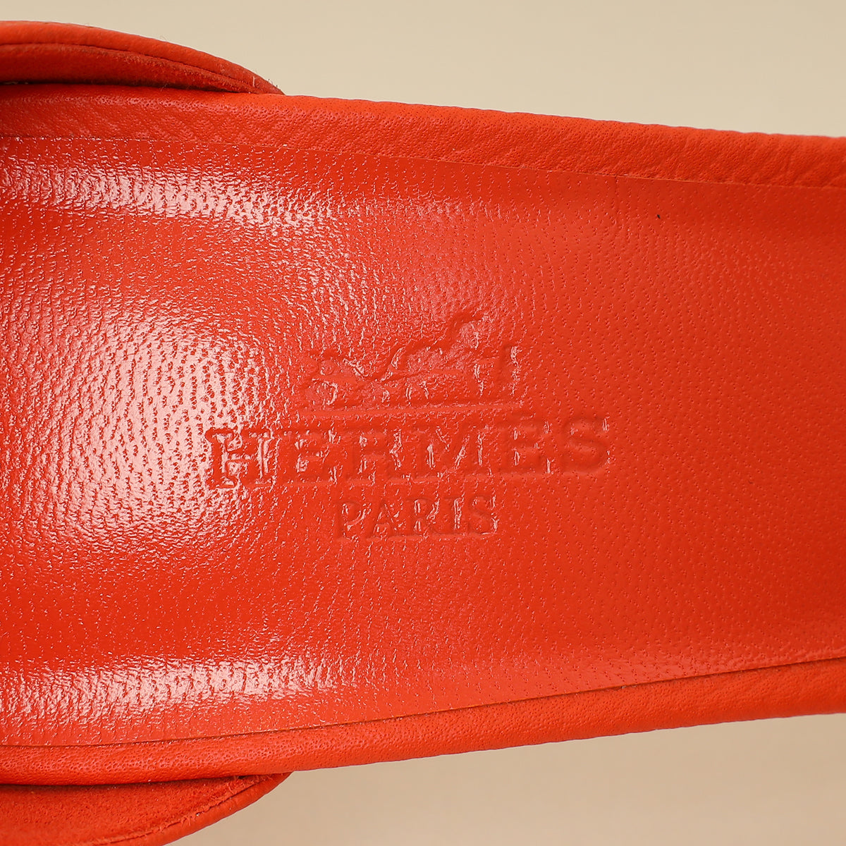 Hermes Orange Poppy Premiere 70 Sandal 37