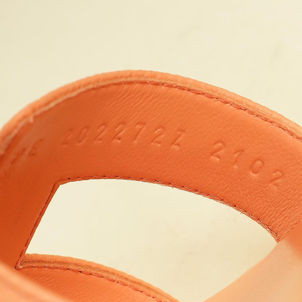 Hermes Granit Rose Oran Sandal 37