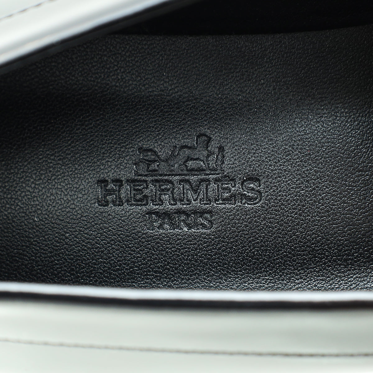 Hermes Noir Faubourg Loafer 38.5