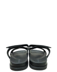 Hermes Noir Chypre Sandals 38