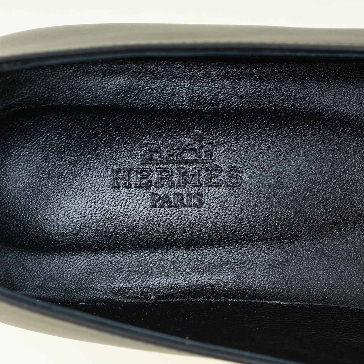 Hermes Noir Kelly Ballet Flat 38