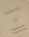 Hermes Blanc Santorini Sandal 38