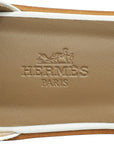 Hermes Blanc Santorini Sandal 38