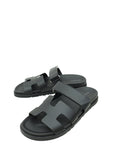 Hermes Noir Chypre Sandal 39.5