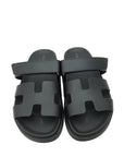 Hermes Noir Chypre Sandal 39.5