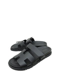 Hermes Noir Chypre Sandal 39