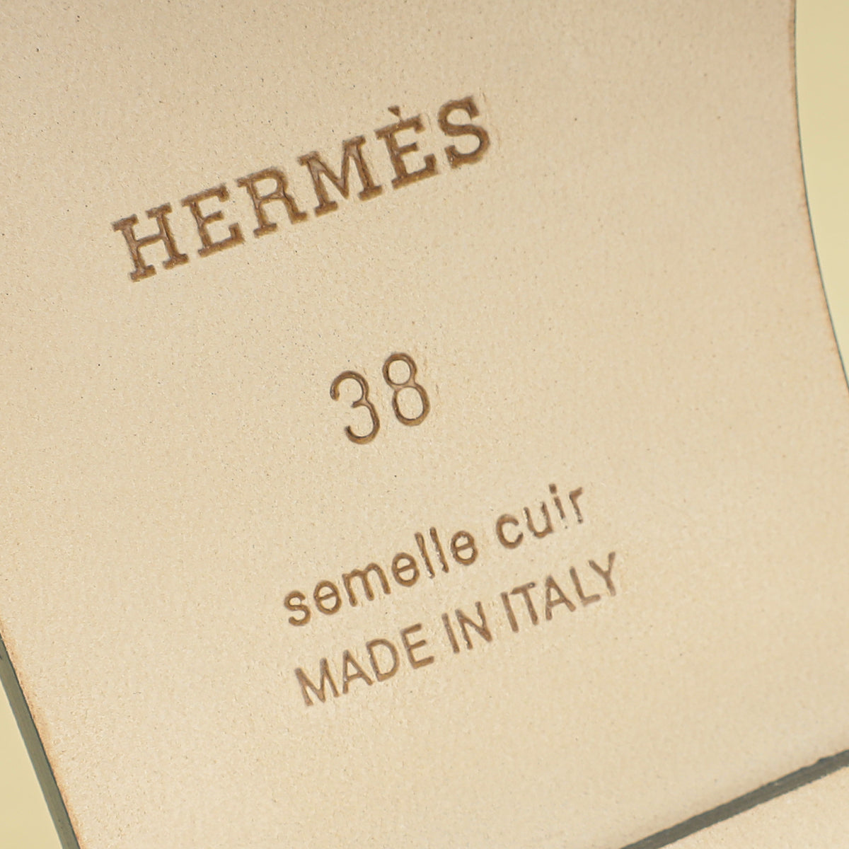Hermes Gris Antarctique Suede Goatskin Oran Sandal 38