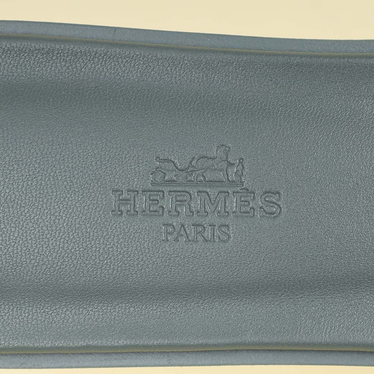 Hermes Gris Antarctique Suede Goatskin Oran Sandal 38