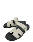 Hermes Grey Suede Chypre Sandals 41.5