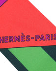 Hermes Bicolor Silk Le Jardin de la Maharani Twilly