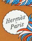 Hermes Caramel Vert Bleu Silk De l'Ombrelle Aux Duels Twilly