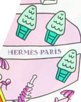 Hermes Tricolor Silk Les Nouveaux Amoureux de Paris Twilly