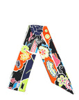 Hermes Bicolor Silk Bingata Twilly