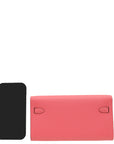 Hermes Rose Azalee Kelly To Go Evercolor Wallet