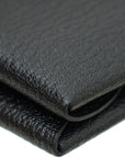 Hermes Noir Calvi Duo Compact Mysore Goatskin Card Holder