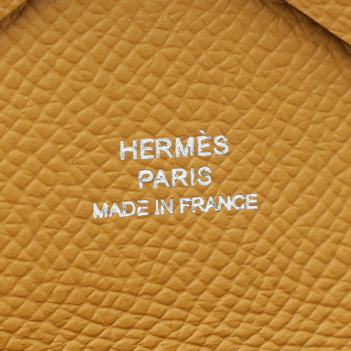 Hermes Caramel Calvi Duo Compact Card Holder