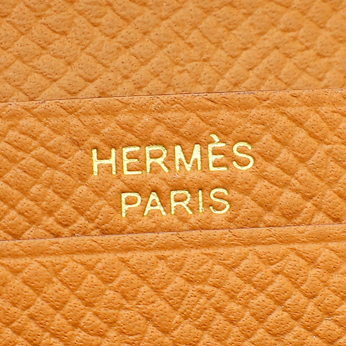 Hermes Gold Bearn Compact Wallet